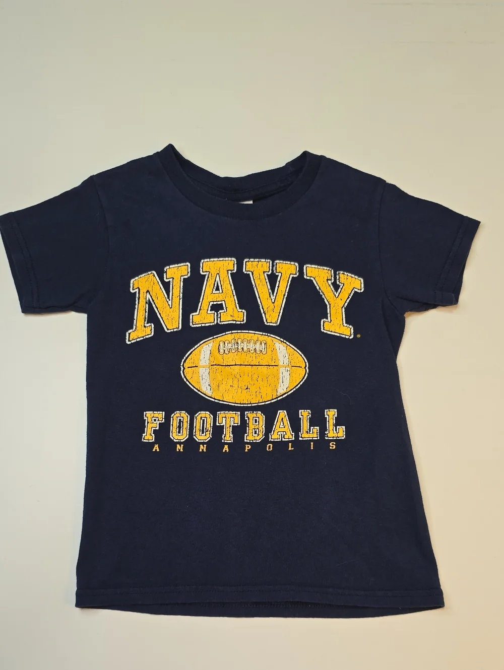 Navy Football Graphic Tee - Kids Navy Blue